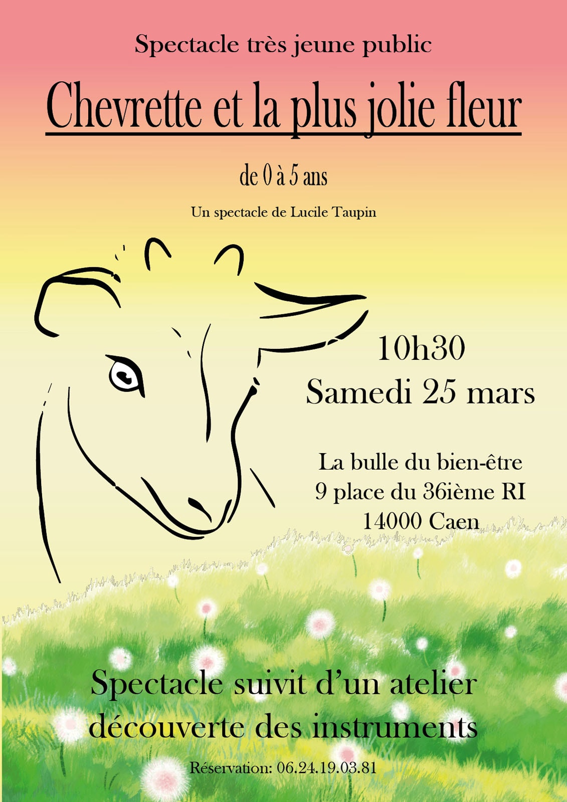 Chevrette et la plus jolie fleur, 25 mars 2023